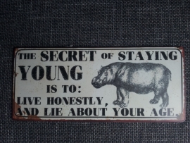 The secret of staying young