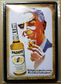 Metaalplaat Cork Distilleries "Paddy"