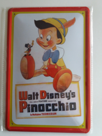 Metaalplaat Pinocchio