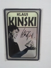 Metaalplaat Klaus Kinski