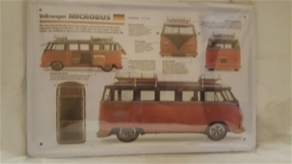 Metaalplaat Volkswagen Microbus