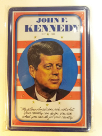Metaalplaat JF Kennedy