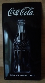 Metaalplaat Coca Cola 25x50cm in reliëf