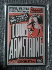 Metaalplaat Louis Armstrong