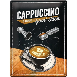 Metaalplaat Cappuccino