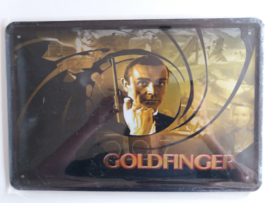 Metaalplaat James Bond: Goldfinger