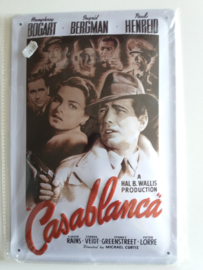 Metaalplaat Humphrey Bogart (Casablanca)