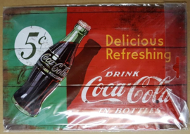 Metaalplaat Coca Cola