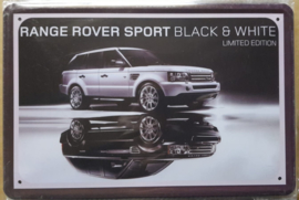 Metaalplaat Range Rover Sport black & white Ltd edition