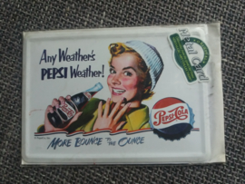 Metalen postkaart Pepsi Cola