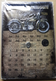 Metaalplaat Harley Davidson Kalender