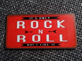 Magneet spreuk "rock 'n roll"