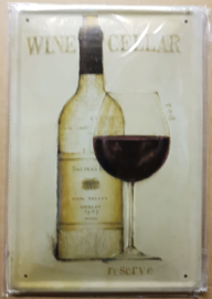 Metaalplaat Wijn