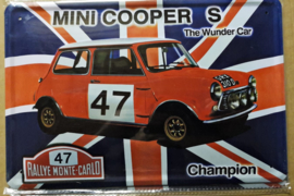 Metaalplaat Mini Cooper S