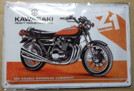 Metaalplaat Kawasaki Z1 900 DOHC