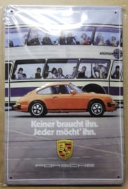 Metaalplaat Porsche