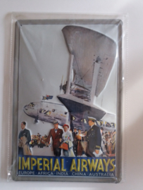 Metaalplaat Imperial Airways