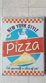Metaalplaat New York Style Pizza