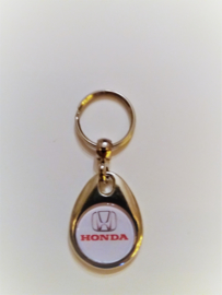 Sleutelhanger Honda met winkelkar muntje