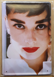 Metaalplaat Audrey Hepburn