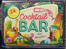 Metaalplaat Cocktail bar