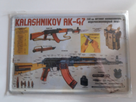 Metaalplaat Kalashnikov AK-47