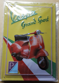 Metaalplaat Vespa Grand Sport