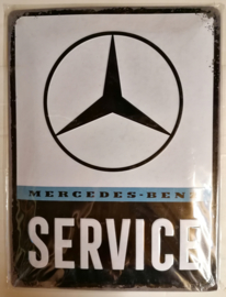 Metaalplaat Mercedes Benz Service