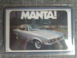 Metaalplaat Opel Manta