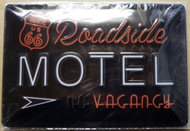 Metaalplaat Route 66: Motel Vacancy