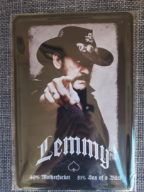 Metaalplaat Lemmy
