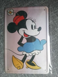 Metaalplaat Minnie Mouse