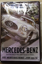 Metaalplaat Mercedes-Benz 300 SL