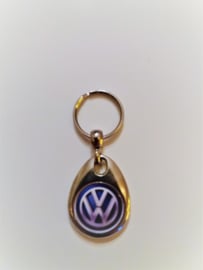 Sleutelhanger Volkswagen met winkelkar muntje