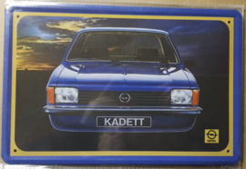 Metaalplaat Opel Kadett