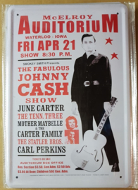 Metaalplaat Johnny Cash