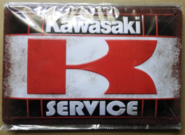 Metaalplaat Kawasaki Service