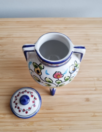 Potje uit Portugal, handbeschilderd keramiek