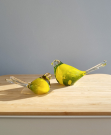 Vogeltjes van glas 2 stuks