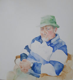 Portret in aquarel