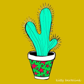 Cactus in sterretjes pot - Kitty Bertelink