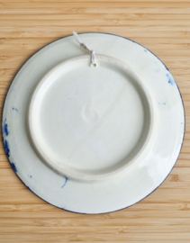 Wandbordje blauw