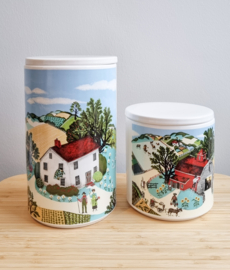 Voorraadpotten Boerderij Pfaltzgraff, 2 stuks