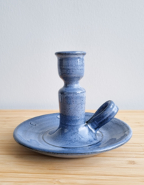 Kandelaar keramiek blauw