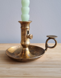 Schuifkandelaar messing antiek