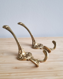 Haken messing 2 stuks
