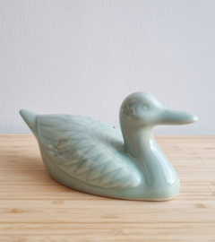 Eend groen porselein