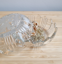 Sieradendoosje glas vintage