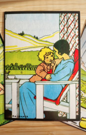 Setje retro kaarten, Rie Kramer