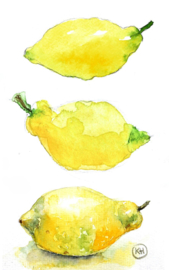 Groente en fruit in aquarel
